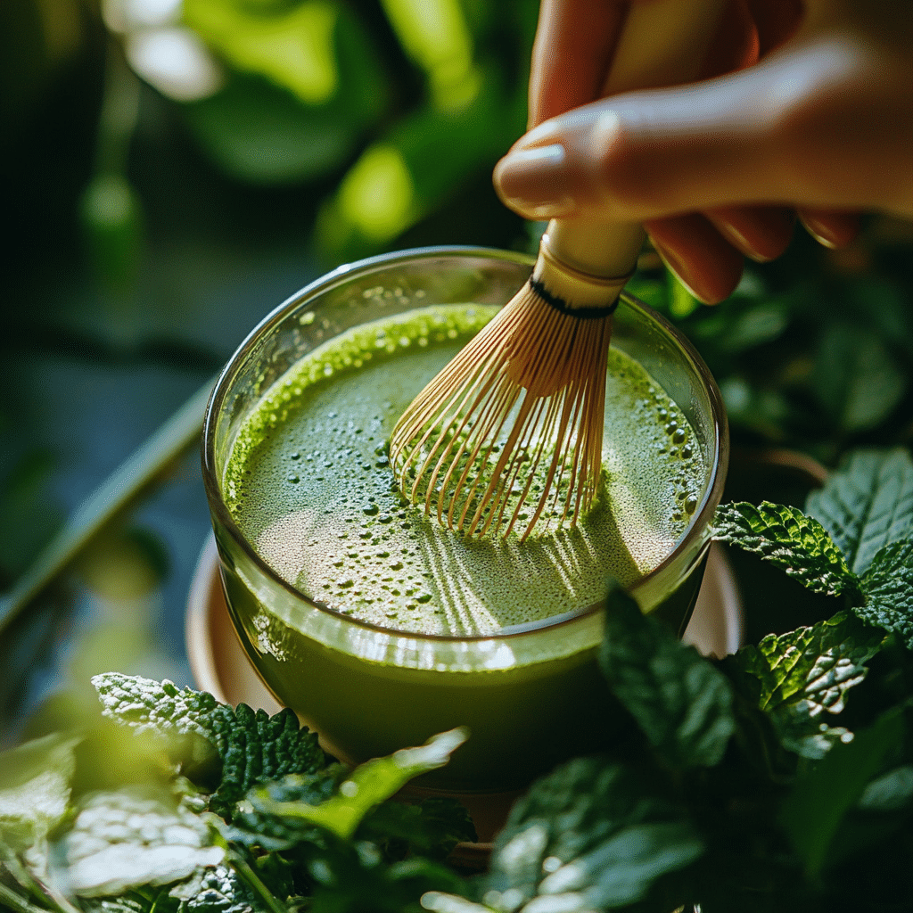 Emily Martinez Natural Mounjaro Recipe: Clean Energy & Weight Loss Blend 11 u1471415212 A hand whisking matcha into warm lemon balm tea i a39a6553 2215 4af5 bb42 3768fc5fd568 2