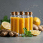 Ginger Turmeric Shot: Natural Morning Boost With Anti-Inflammatory Power 9 serving Ginger Turmeric Shot