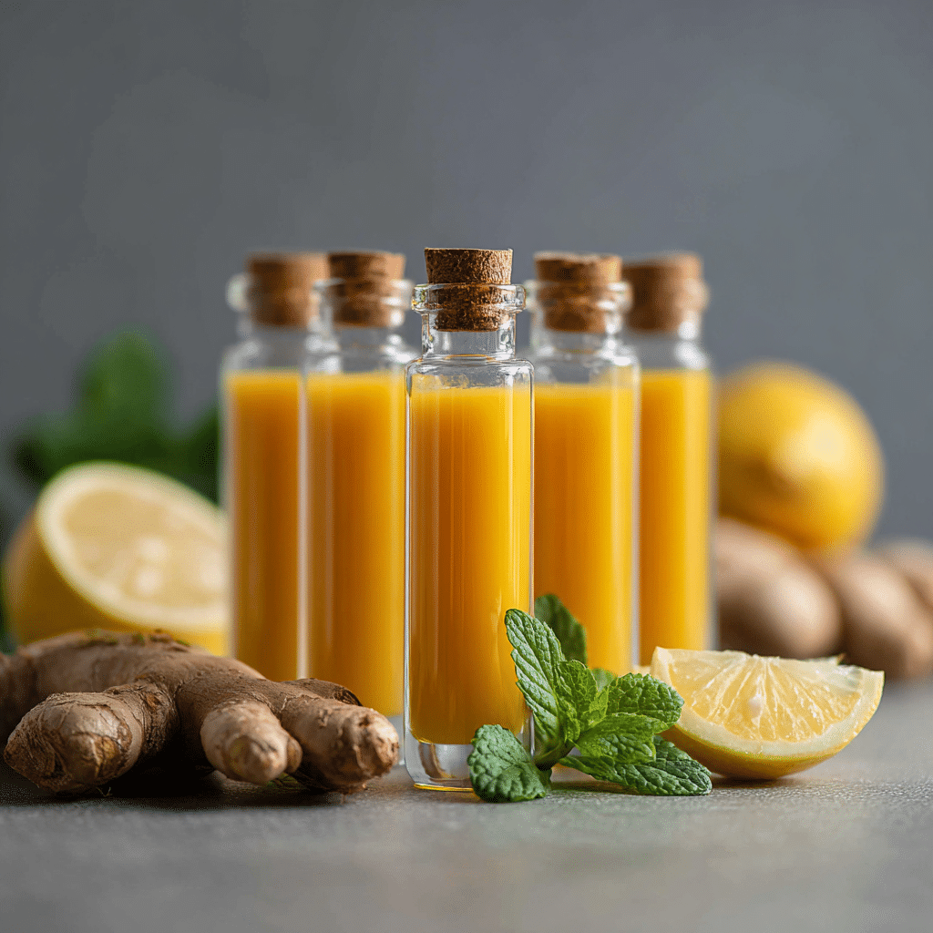 Ginger Turmeric Shot: Natural Morning Boost With Anti-Inflammatory Power 2 serving Ginger Turmeric Shot