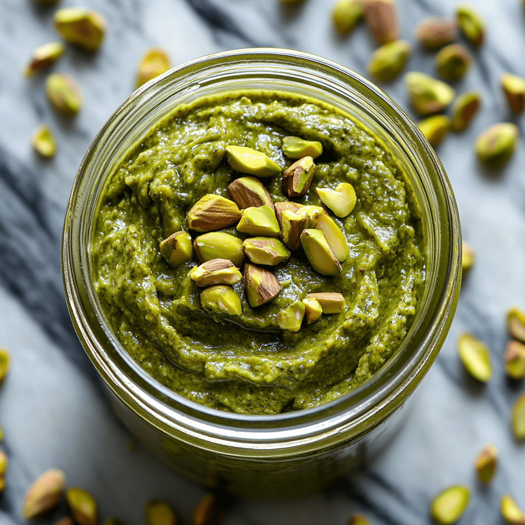 Pistachio Butter – Creamy, Healthy, and Irresistibly Homemade 36 u1471415212 Creamy green pistachio butter in a jar next to ch 204c1a58 0a75 4169 a228 eeb51585d184 3