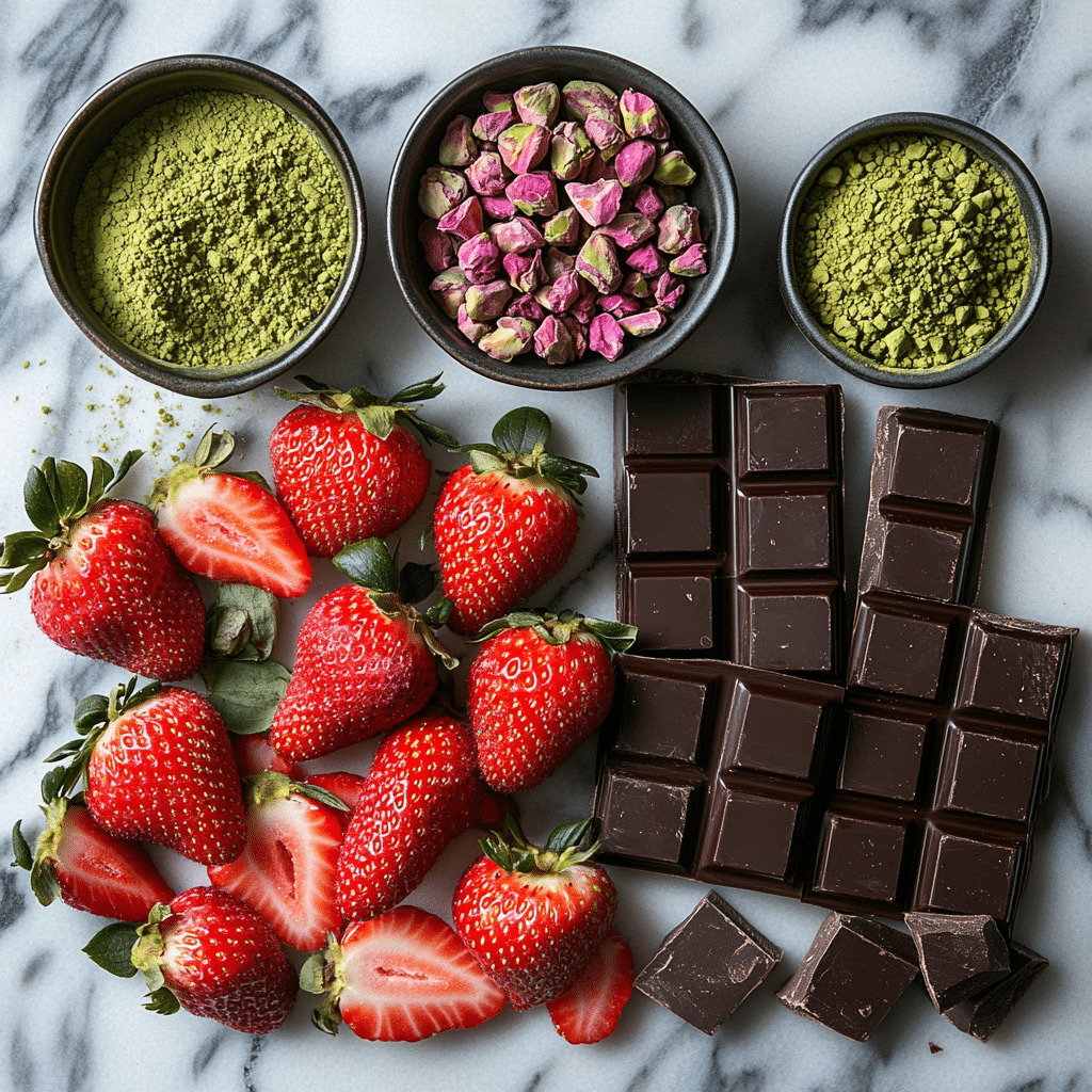 Dubai Chocolate Strawberries – Luxurious, Healthy, and Easy to Make 10 u1471415212 Flat lay of clean ingredients fresh strawberries 3f3c1d44 3778 49ed a2e7 c3275c6ce30a 2