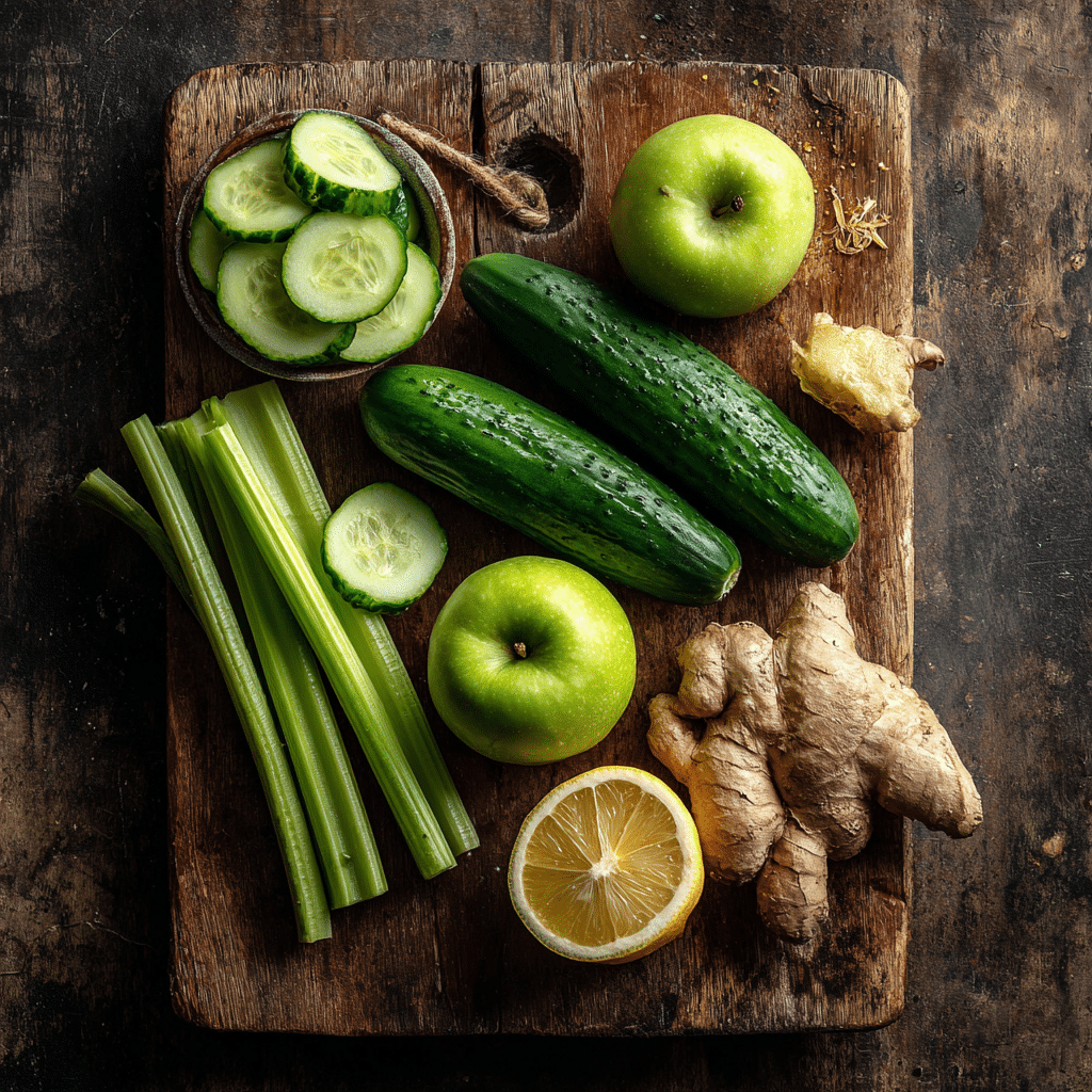 Cleanse Detox Juice That Works: Feel Lighter, Reset Naturally 9 u1471415212 Flat lay of detox juice ingredients cucumber cele 098e2968 0e37 4098 9211 f3546b9c923c 3