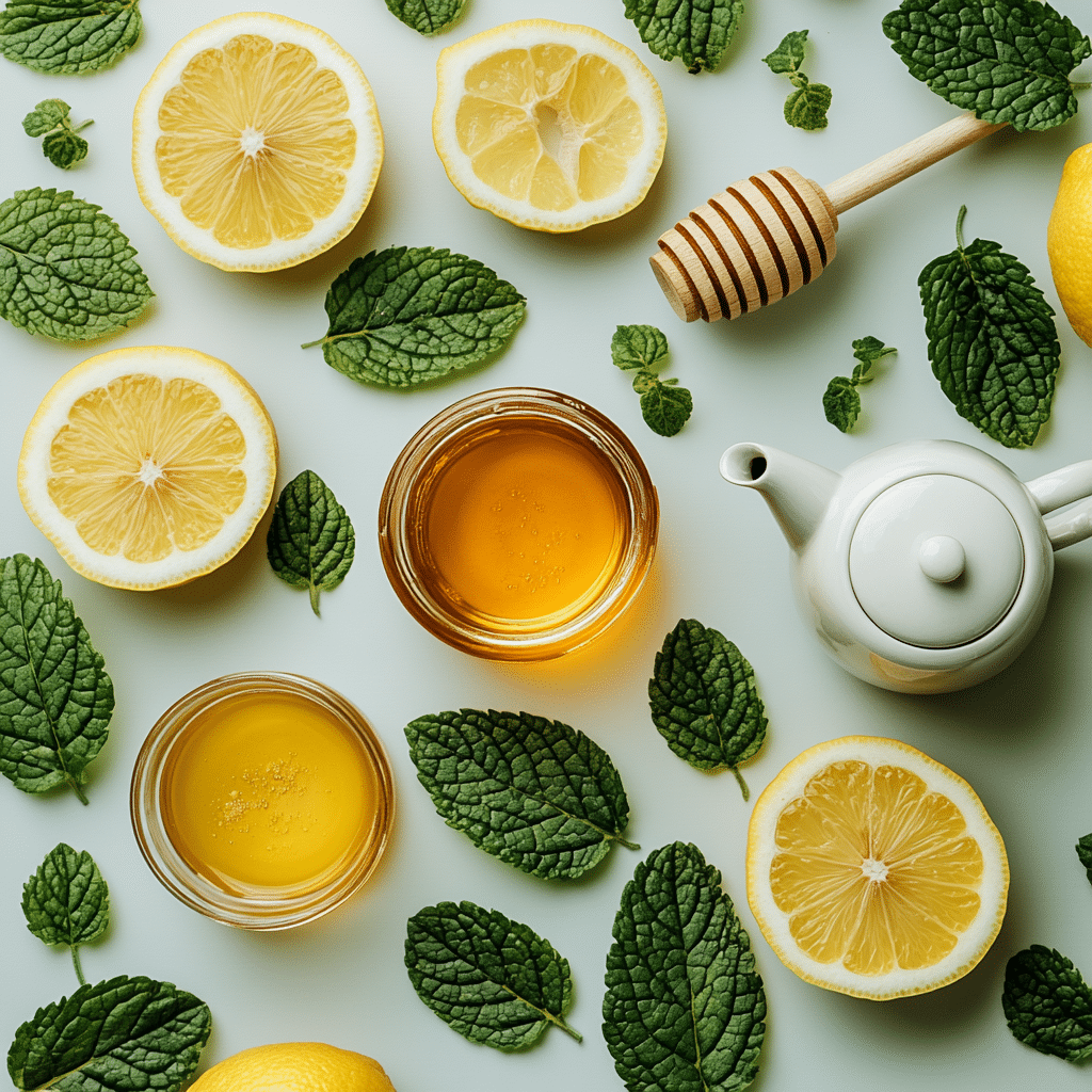 Lemon Balm Recipe: Naturally Calm Stress and Boost Digestion 10 u1471415212 Flat lay of fresh lemon balm leaves honey jar lem 86a5c139 110b 4aca 88a8 84d713215b61 0