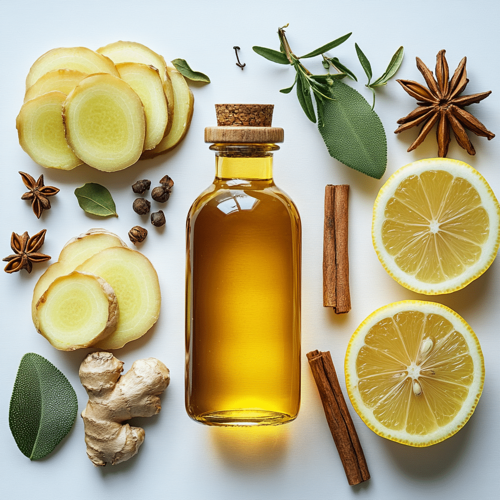 Natural Mounjaro Recipe for Weight Loss That Actually Works 10 u1471415212 Flat lay of fresh lemon sliced ginger cinnamon ap b851d36e 9760 4ae4 8c32 485f8d22465d 2