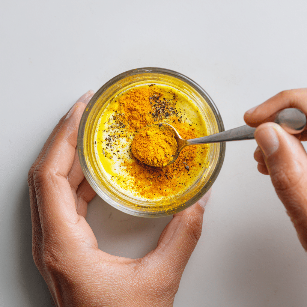 Turmeric Powder Shot Recipe – Simple, Powerful, and Incredibly Healthy 11 u1471415212 Hands mixing turmeric powder lemon juice and blac 3e191881 be24 4d1a 95d7 3557027166ca 3