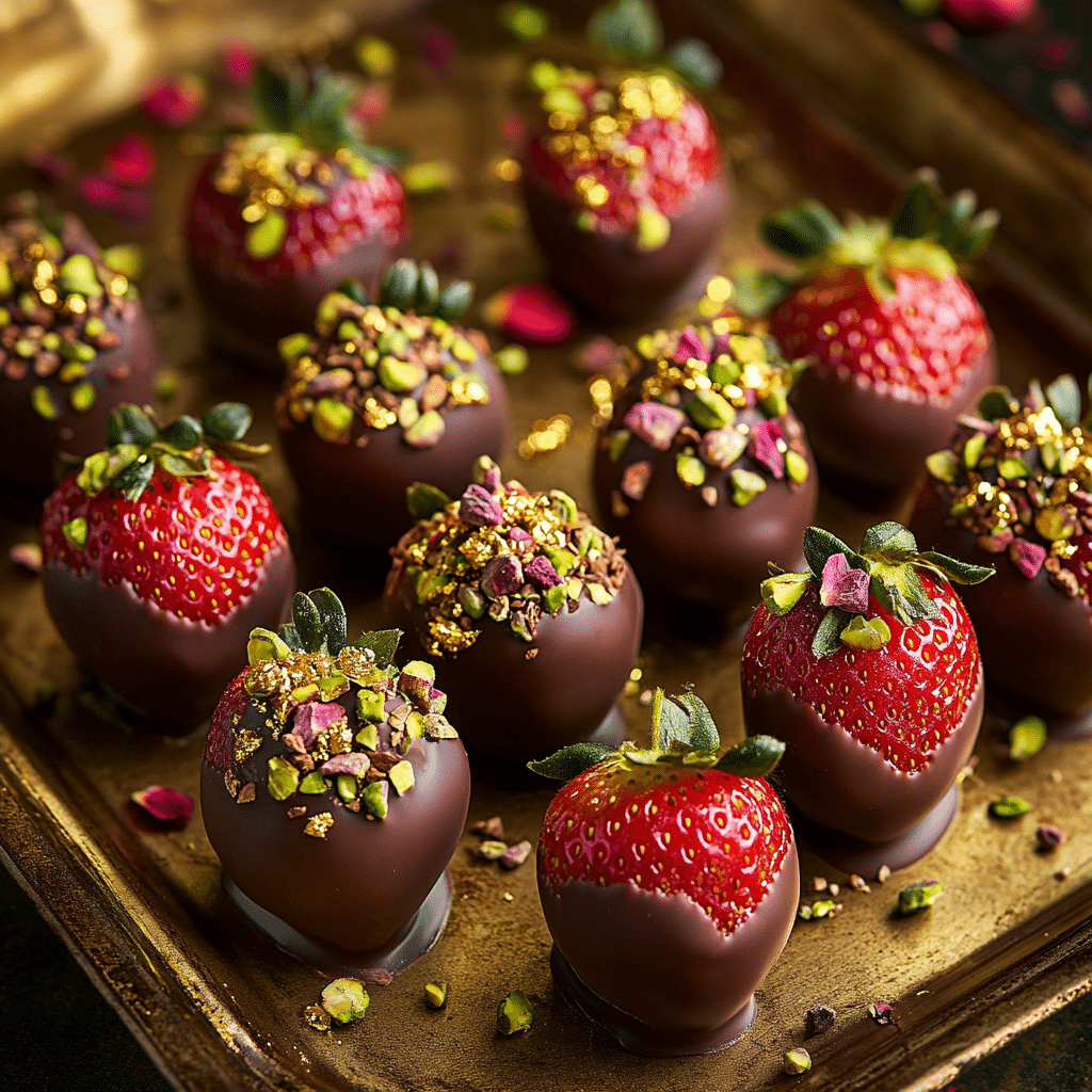 Dubai Chocolate Strawberries – Luxurious, Healthy, and Easy to Make 1 Dubai chocolate strawberries luxury dessert