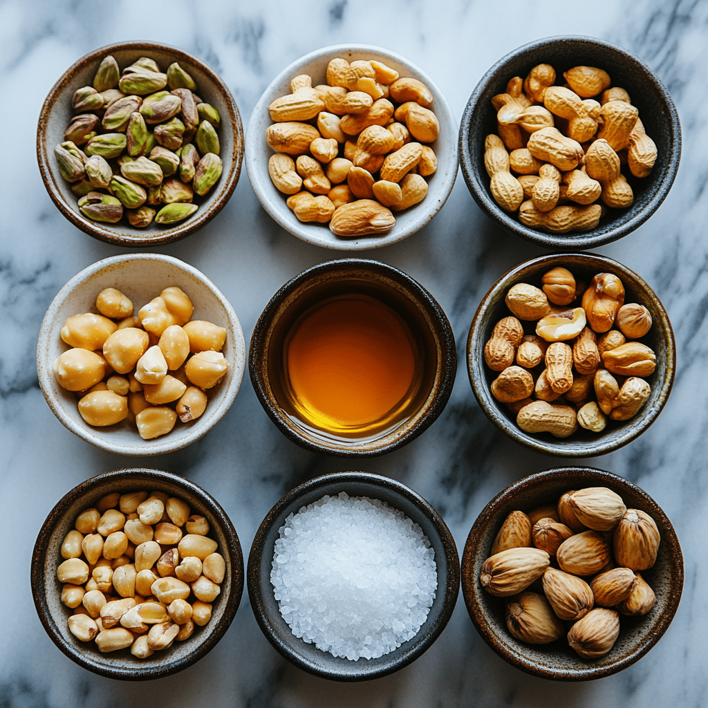Pistachio Peanut Butter: How to Make It Creamy, Healthy & Irresistible 10 u1471415212 Neatly arranged pistachios peanuts maple syrup sa c2d82ae9 5a13 4042 b01b e27cd276b5de 1