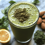 Blended Matcha Recipe – Creamy, Cool, Clean Energy in a Glass 9 blended matcha recipe card layout