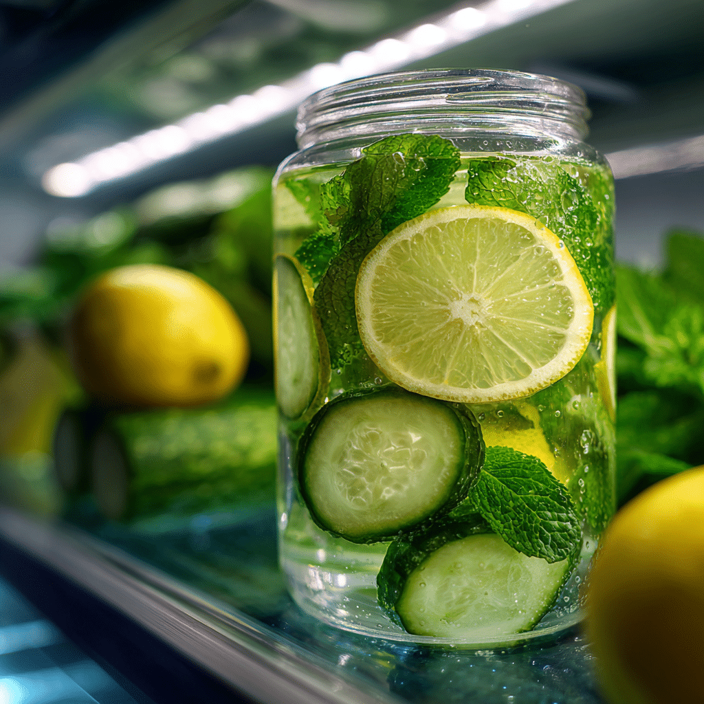 Cucumber Lemon Mint Water: 9 Health Benefits You’ll Love 12 u1471415212 Samsung Galaxy S24 Ultra close up of a sealed gla e6ad391d 1819 4d42 8646 ea37fc3c737f 2