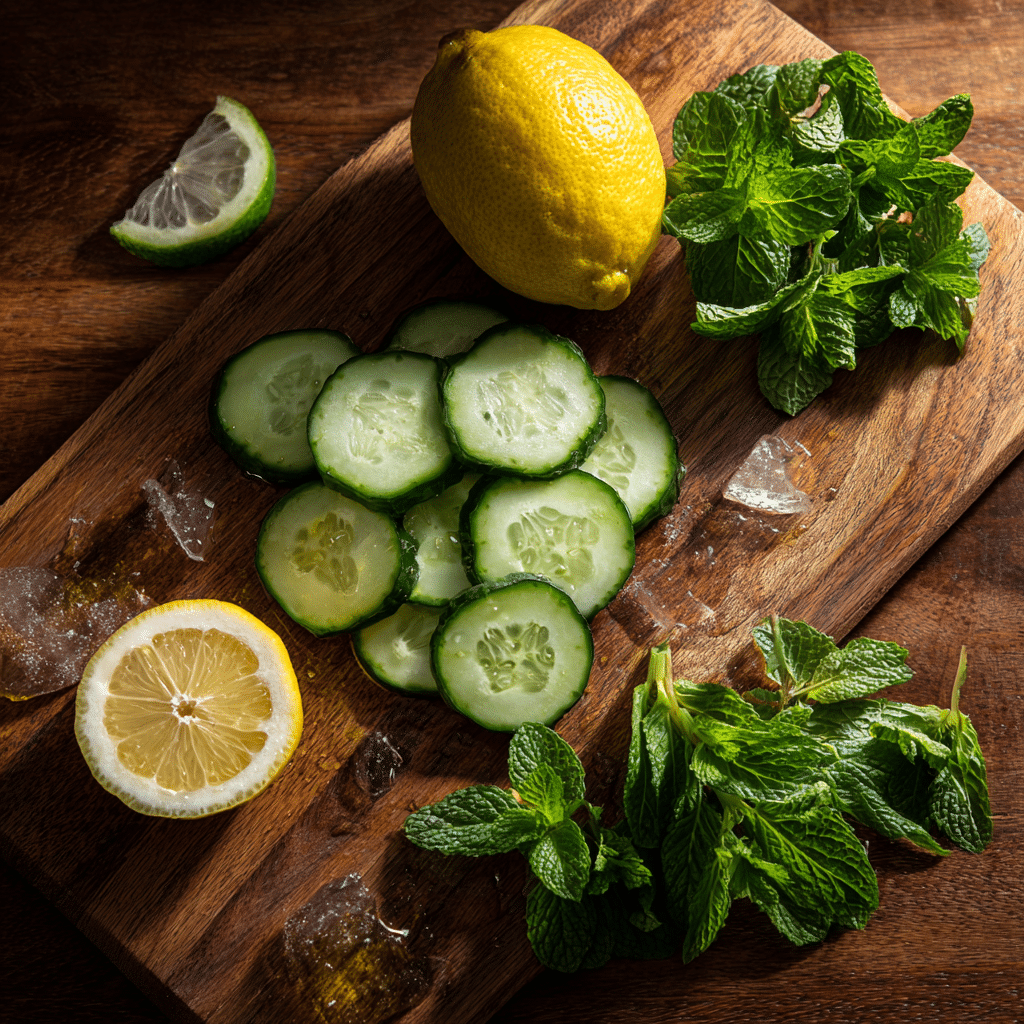 Cucumber Lemon Mint Water: 9 Health Benefits You’ll Love 10 u1471415212 Samsung Galaxy S24 Ultra close up of ingredients f6bfde86 95f0 45f3 8866 a9924e076f26 0