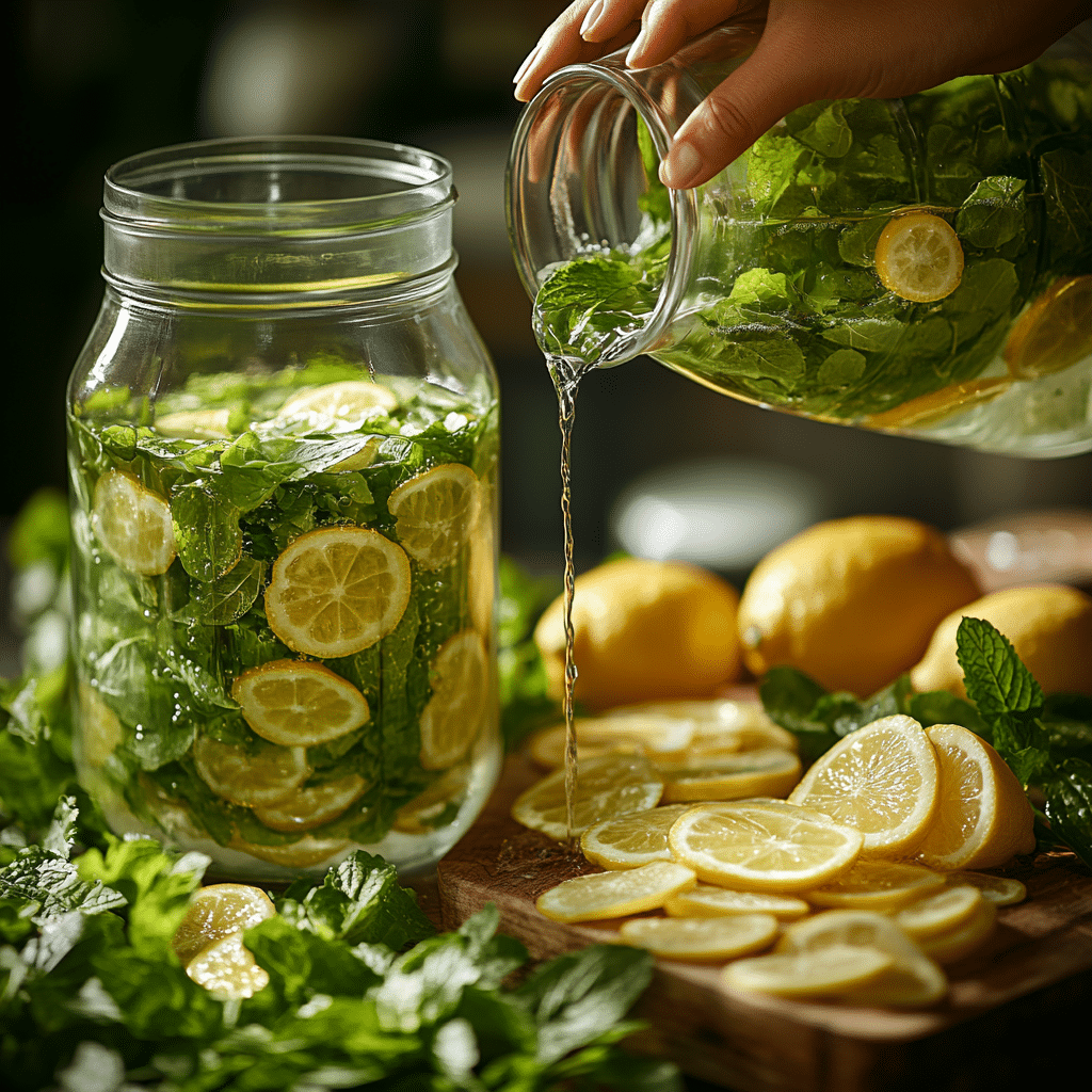 Lemon Balm Water Recipe for Weight Loss: Naturally Calm Cravings & Slim Down 11 u1471415212 Step by step visual of lemon balm water preparati 64d23161 466a 4073 92a8 c8213a2e4107 0