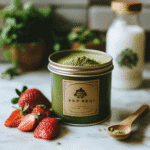 Strawberry Matcha Latte: A Creamy & Refreshing Superfood Sip 9 Final recipe display strawberry matcha latte