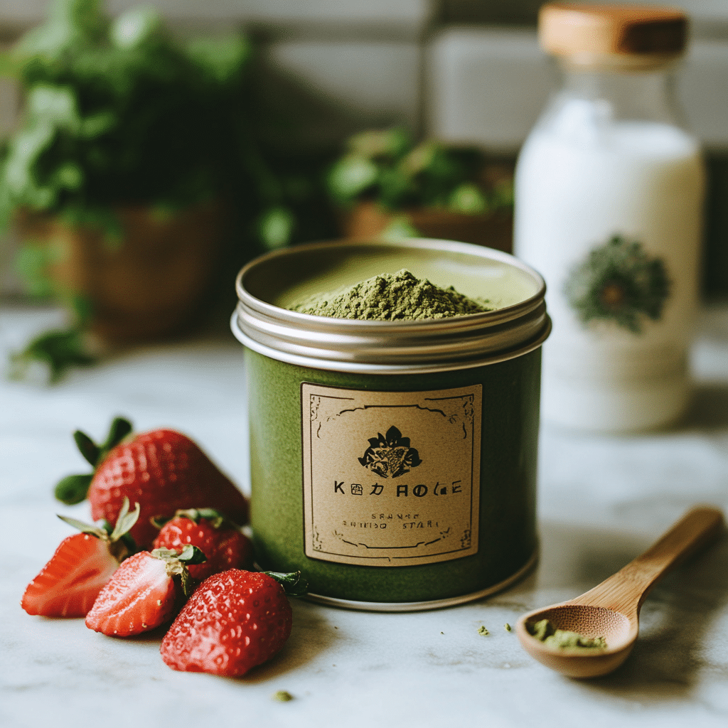 Strawberry Matcha Latte: A Creamy & Refreshing Superfood Sip 2 Final recipe display strawberry matcha latte