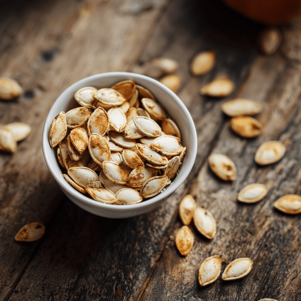 Bariatric pumpkin seed recipe roasted and ready to eat