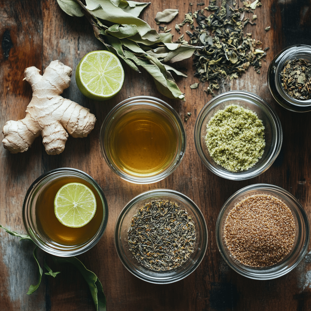 Brazilian Mounjaro Drink – Natural Fat-Burning Power in Every Sip 10 u1471415212 Top down view of natural ingredients yerba mate t b2780bc9 5e12 4381 882a 44f4b7c6d0d2 2