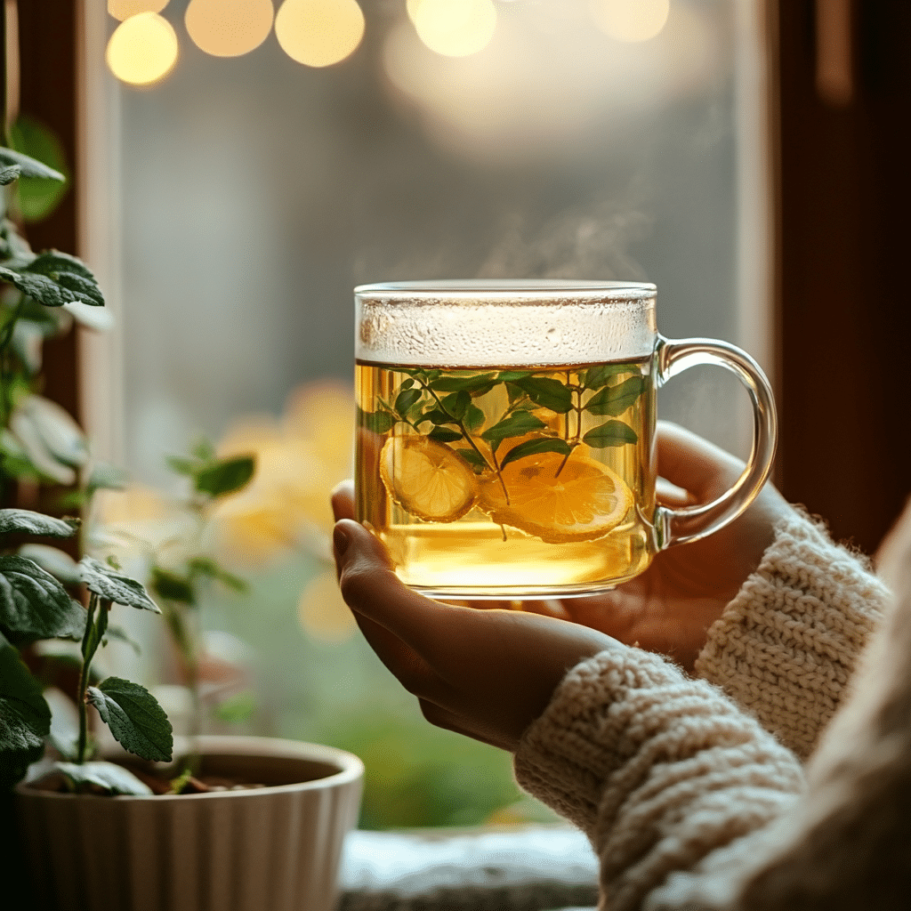 Lemon Balm Recipe: Naturally Calm Stress and Boost Digestion 12 u1471415212 Woman holding a mug of lemon balm tea near a wind 568e5af4 c485 4ccf 83fd 66826e77b7fa 1
