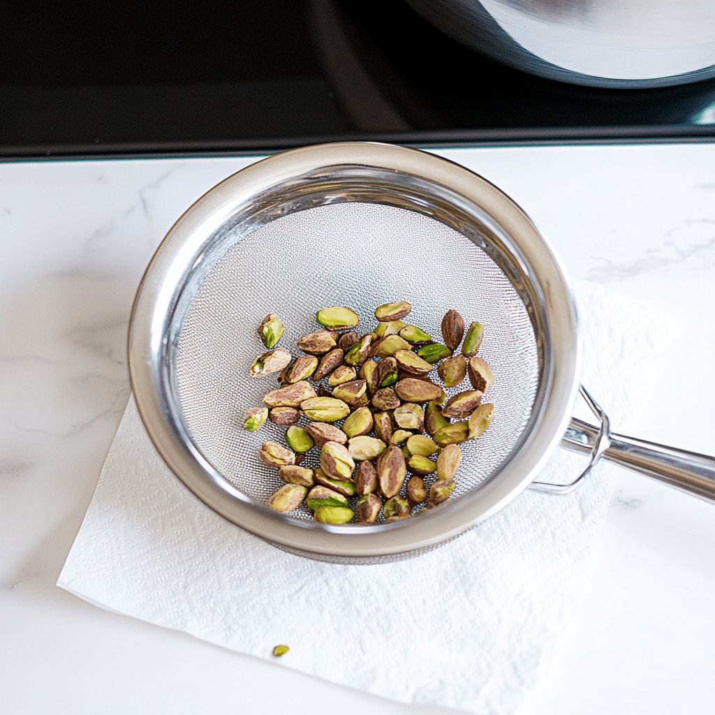 Pistachio Butter – Creamy, Healthy, and Irresistibly Homemade 30 Blanched pistachios drying on paper towel