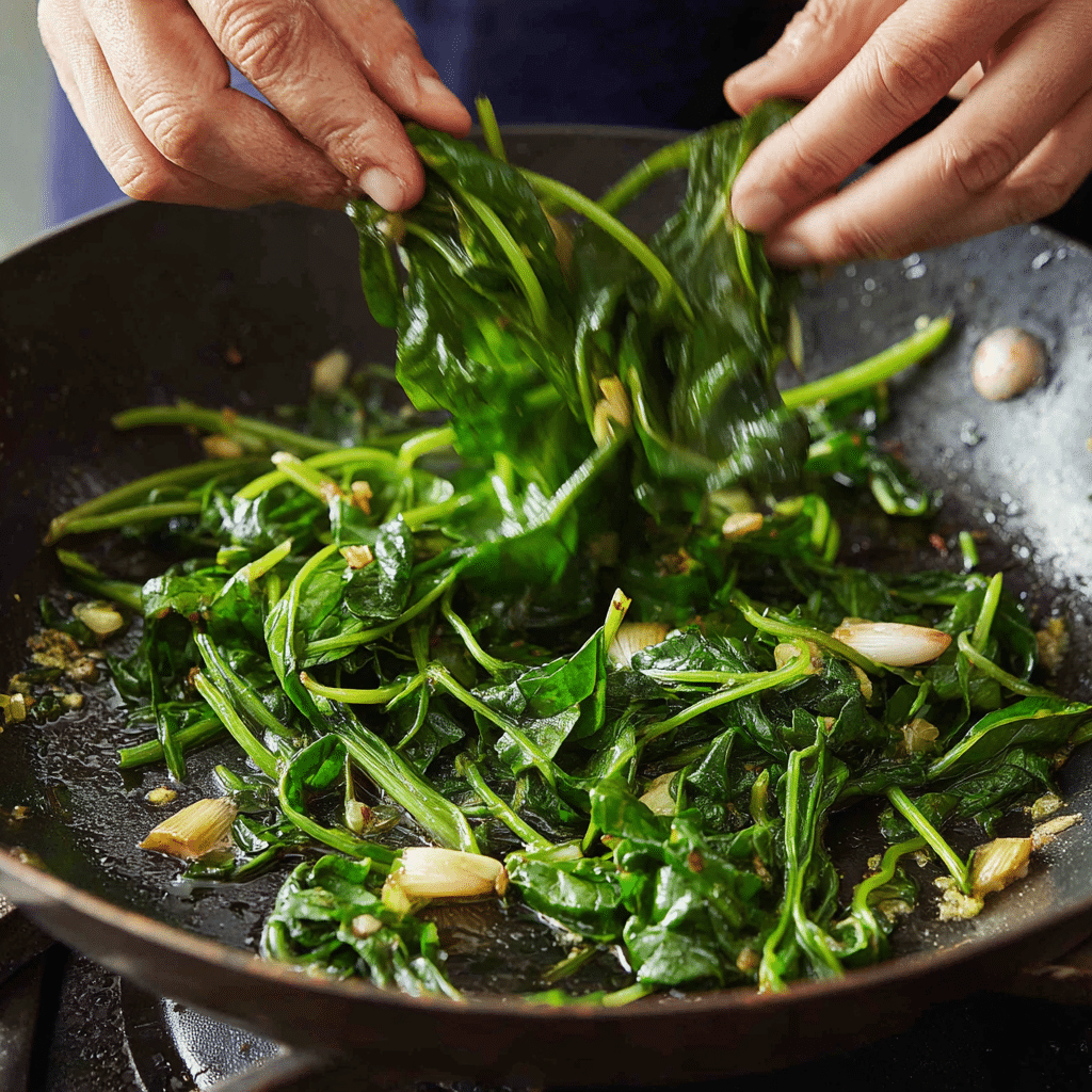 Dandelion Greens Recipe: Savory, Healthy Side Dish Made Simple 4 u1471415212 A close up of hands tossing wilting dandelion gre de0d07d5 6a16 4673 a3d1 c145a5dcc092 1