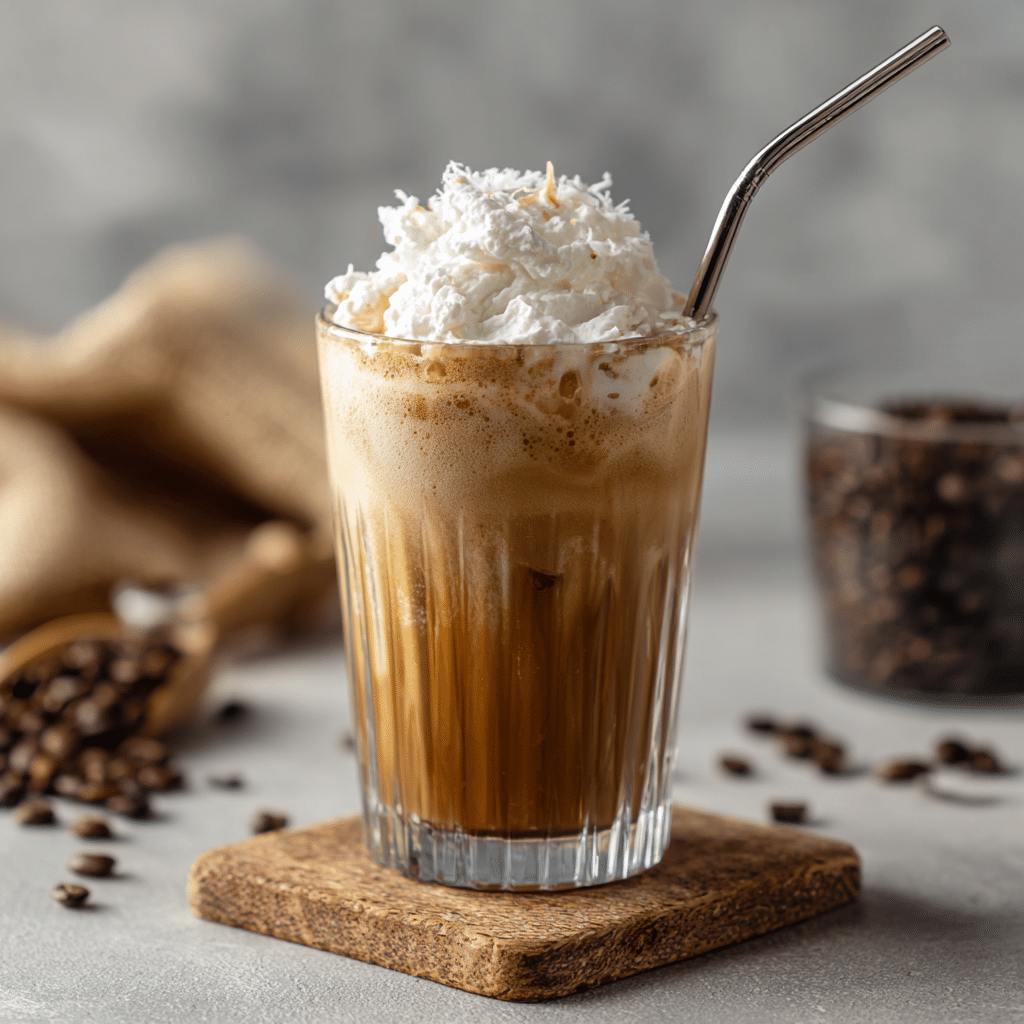 Vegan Iced Coffee: Easy, Creamy, Dairy-Free Ways to Enjoy It 2 Final glass of creamy vegan iced coffee