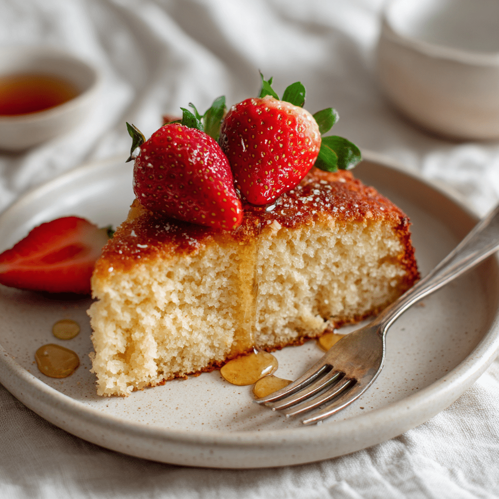 3 Ingredient Greek Yogurt Cake Healthy Recipe – Light, Easy, Delicious 6 u1471415212 A slice of 3 ingredient Greek yogurt cake served cd916498 153e 4264 a85b 26b1ba13fefb 3