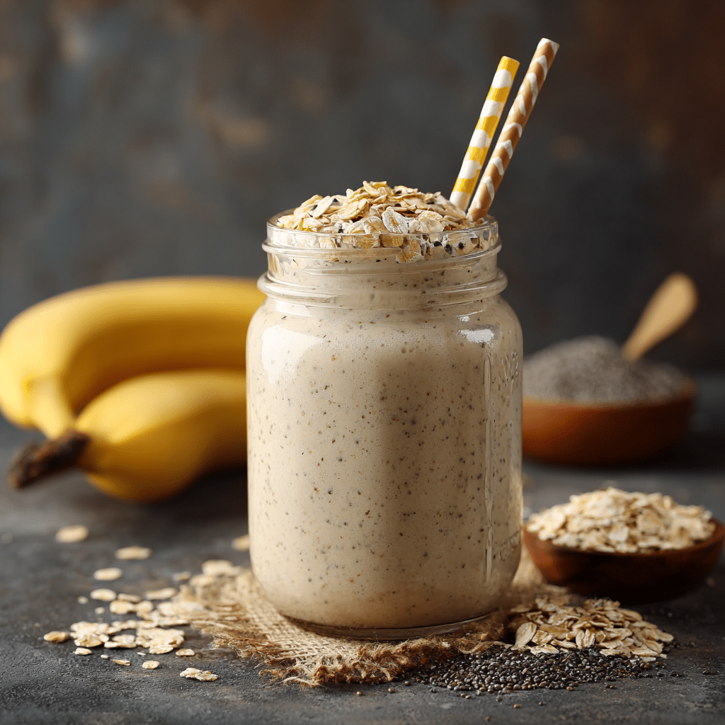 Banana Smoothie Recipe for Weight-Loss: Easy, Tasty, and Effective 6 u1471415212 Banana smoothie served in glass jar with paper st d71f0fb1 df7e 467c be35 6bb3b1b7ea65 2