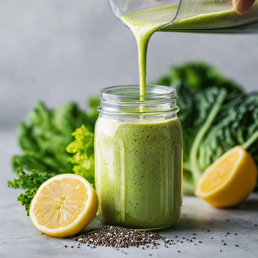 3 Day Detox Weight Loss Smoothie — Fast, Healthy Reset 3 u1471415212 Blender pouring creamy green smoothie into a glas eed73709 6e01 4ccb b3d1 5f8d5720260b 1