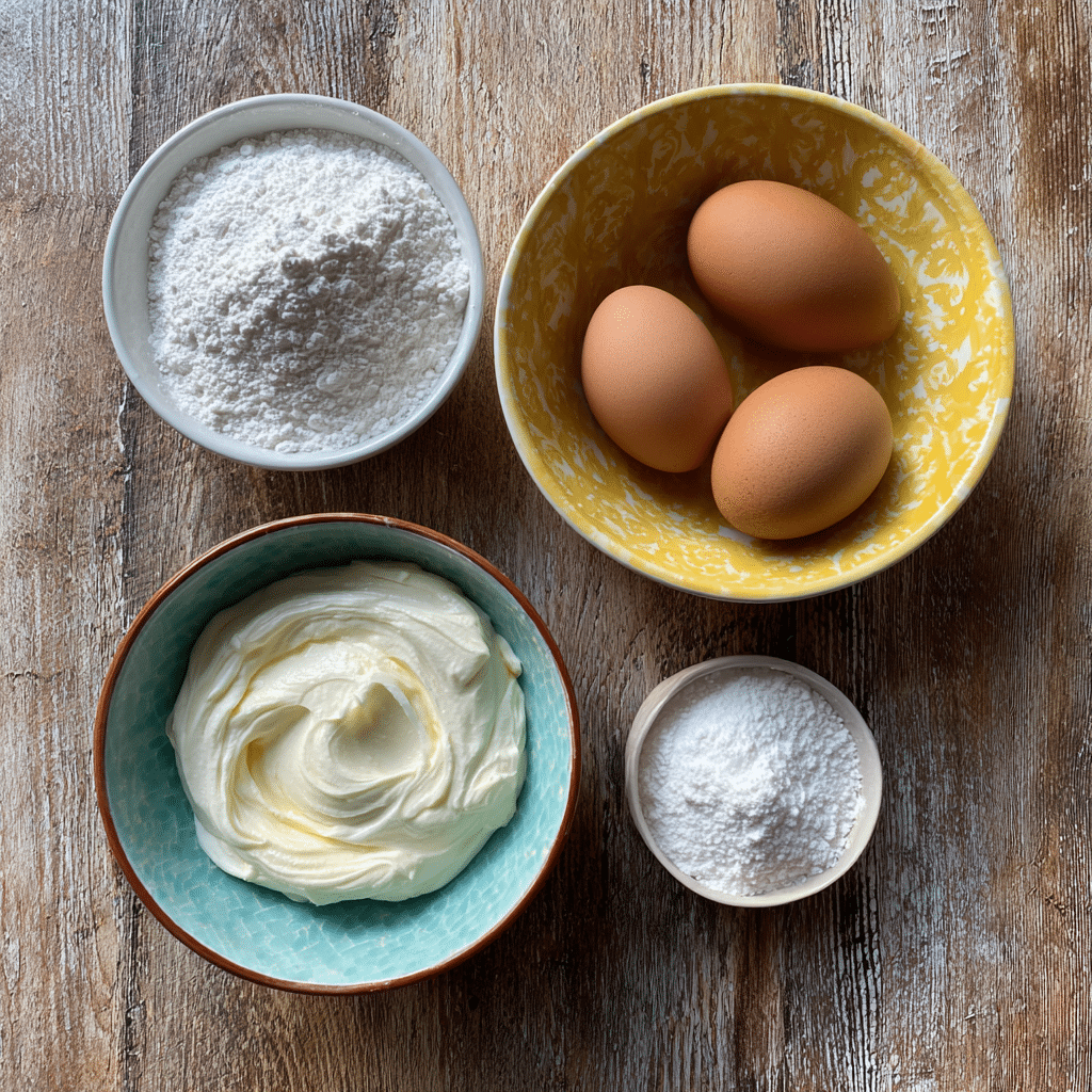 3 Ingredient Greek Yogurt Cake Healthy Recipe – Light, Easy, Delicious 4 u1471415212 Flat lay of 3 simple ingredients for a healthy Gr b8b85c95 2350 4611 81a1 5a329f7f1862 1