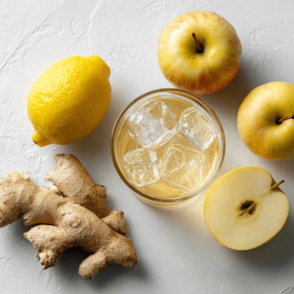 Ice Water Hack to Lose Weight Recipe: Natural, Simple, and Refreshing 3 u1471415212 Flat lay of fresh lemon ginger root apple cider v 70687e67 0769 429f b741 96dd4ff61d39 2